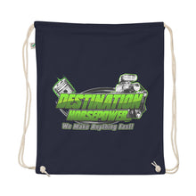Load image into Gallery viewer, Destination Horsepower - Organic cotton drawstring bag