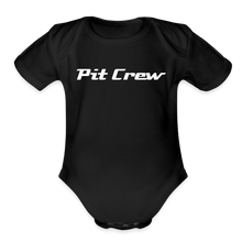 Load image into Gallery viewer, Pit Crew - Organic Short Sleeve Baby Onesie - black
