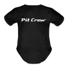 Load image into Gallery viewer, Pit Crew - Organic Short Sleeve Baby Onesie - black