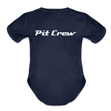 Load image into Gallery viewer, Pit Crew - Organic Short Sleeve Baby Onesie - dark navy