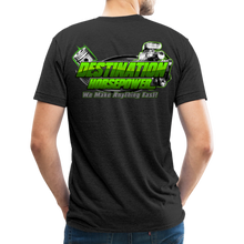 Load image into Gallery viewer, Destination Horsepower - Unisex Tri-Blend T-Shirt - heather black