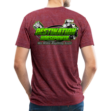 Load image into Gallery viewer, Destination Horsepower - Unisex Tri-Blend T-Shirt - heather cranberry