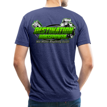 Load image into Gallery viewer, Destination Horsepower - Unisex Tri-Blend T-Shirt - heather indigo