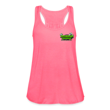 Load image into Gallery viewer, Destination Horsepower - Women's Flowy Tank Top by Bella+Canvas - neon pink