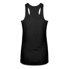 Load image into Gallery viewer, AmberRacing - Women’s Performance Racerback Tank Top - White Logo - black