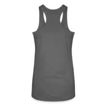 Load image into Gallery viewer, AmberRacing - Women’s Performance Racerback Tank Top - White Logo - charcoal