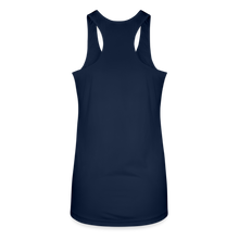 Load image into Gallery viewer, AmberRacing - Women’s Performance Racerback Tank Top - White Logo - navy