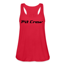 Load image into Gallery viewer, Pit Crew - Women's Flowy Tank Top Bella+Canvas B8800 - red