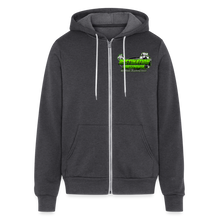 Load image into Gallery viewer, Destination Horsepower - Bella + Canvas Unisex Full Zip Hoodie - charcoal grey
