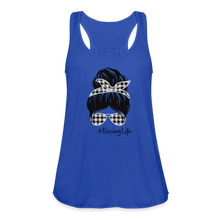 Load image into Gallery viewer, RacingLife - Women's Flowy Tank Top by Bella - royal blue