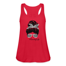 Load image into Gallery viewer, RacingLife - Women's Flowy Tank Top by Bella - red