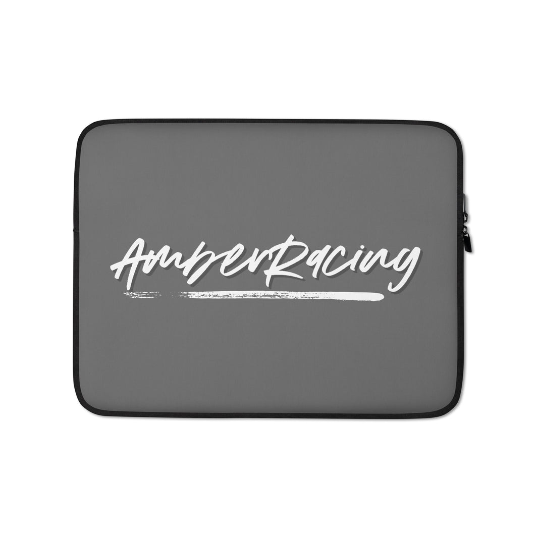 AmberRacing - Laptop Sleeve Cover Case - White Logo