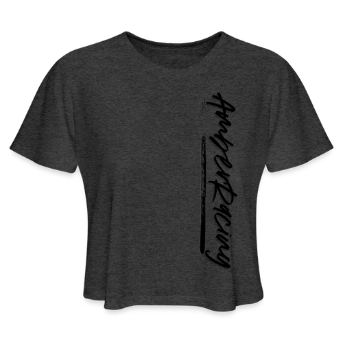 AmberRacing - Women's Cropped T-Shirt - deep heather