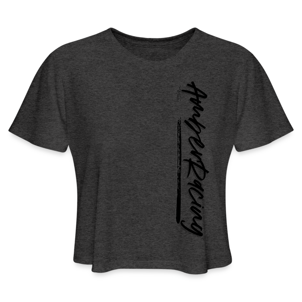 AmberRacing - Women's Cropped T-Shirt - deep heather