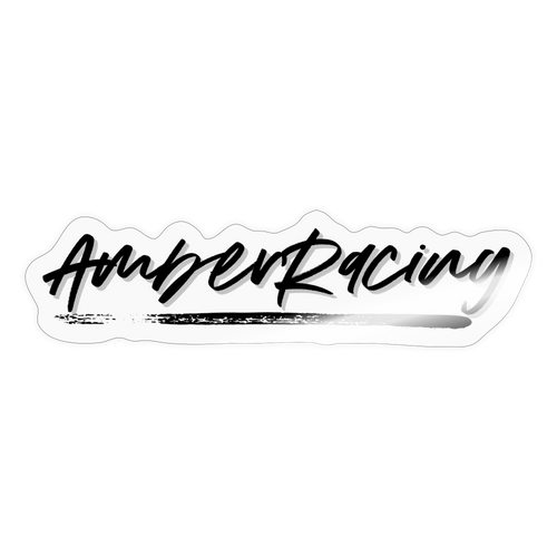 AmberRacing - Sticker Blk - transparent glossy