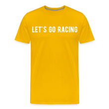 Load image into Gallery viewer, Let&#39;s Go Racing - Men&#39;s Premium T-Shirt - sun yellow
