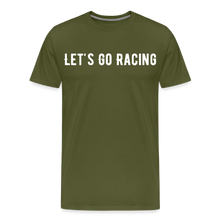 Load image into Gallery viewer, Let&#39;s Go Racing - Men&#39;s Premium T-Shirt - olive green
