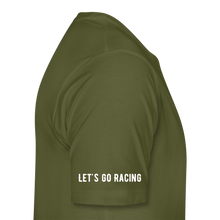 Load image into Gallery viewer, Let&#39;s Go Racing - Men&#39;s Premium T-Shirt - olive green
