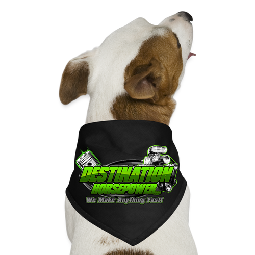 Destination Horsepower - Dog Bandana - black