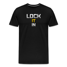 Load image into Gallery viewer, Lock It In - Men&#39;s Premium T-Shirt - black
