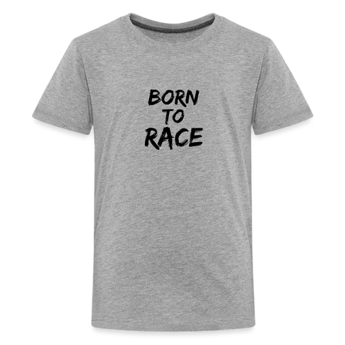 Born to Race - Kids' Premium T-Shirt - heather gray