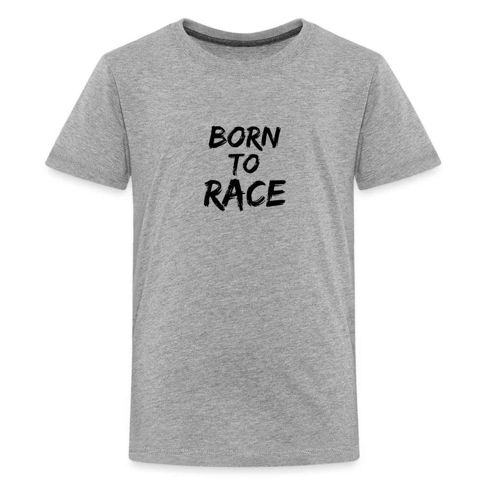 Born to Race - Kids' Premium T-Shirt - heather gray