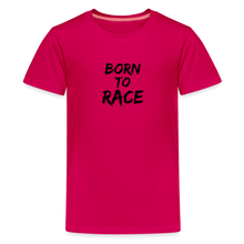 Load image into Gallery viewer, Born to Race - Kids&#39; Premium T-Shirt - dark pink
