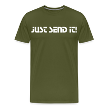 Load image into Gallery viewer, Just Send it - Men&#39;s Premium T-Shirt - olive green
