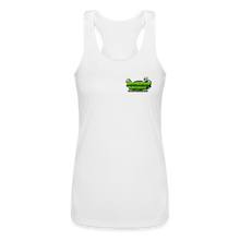 Load image into Gallery viewer, Destination Horsepower - Women’s Performance Racerback Tank Top - white
