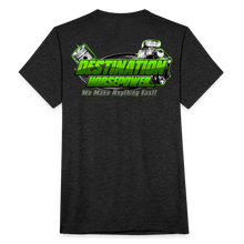 Load image into Gallery viewer, Destination Horsepower - Unisex Tri-Blend T-Shirt - heather black
