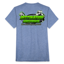 Load image into Gallery viewer, Destination Horsepower - Unisex Tri-Blend T-Shirt - heather blue
