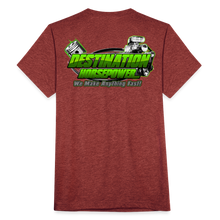 Load image into Gallery viewer, Destination Horsepower - Unisex Tri-Blend T-Shirt - heather cranberry
