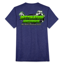 Load image into Gallery viewer, Destination Horsepower - Unisex Tri-Blend T-Shirt - heather indigo
