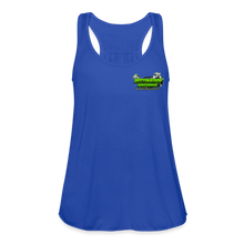 Load image into Gallery viewer, Destination Horsepower - Women&#39;s Flowy Tank Top by Bella+Canvas - royal blue
