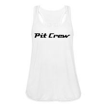 Load image into Gallery viewer, Pit Crew - Women&#39;s Flowy Tank Top Bella+Canvas B8800 - white
