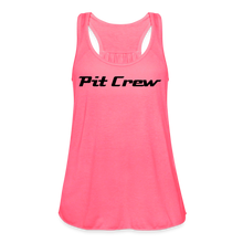 Load image into Gallery viewer, Pit Crew - Women&#39;s Flowy Tank Top Bella+Canvas B8800 - neon pink
