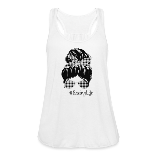 RacingLife - Women's Flowy Tank Top by Bella - white