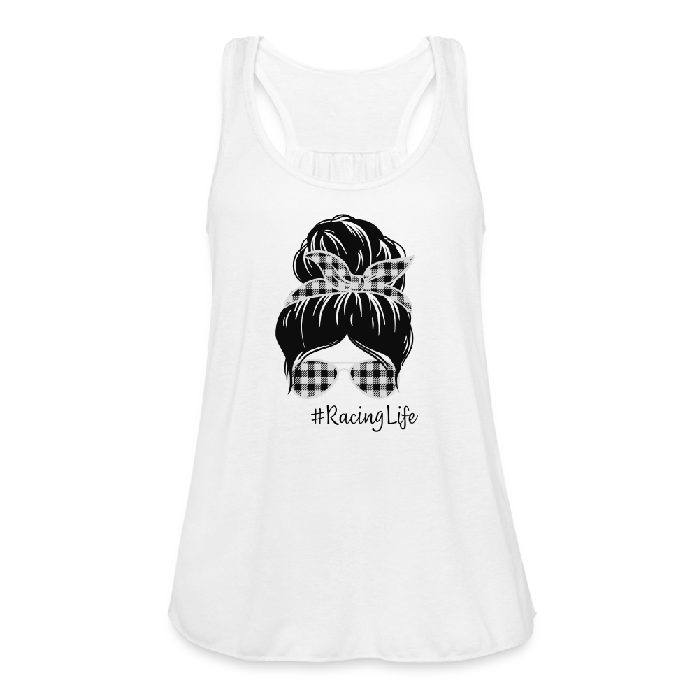 RacingLife - Women's Flowy Tank Top by Bella - white