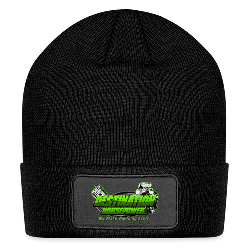 Destination Horsepower - Fold Up Beanie - black