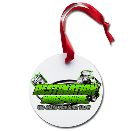 Destination Horsepower - Ornament - white