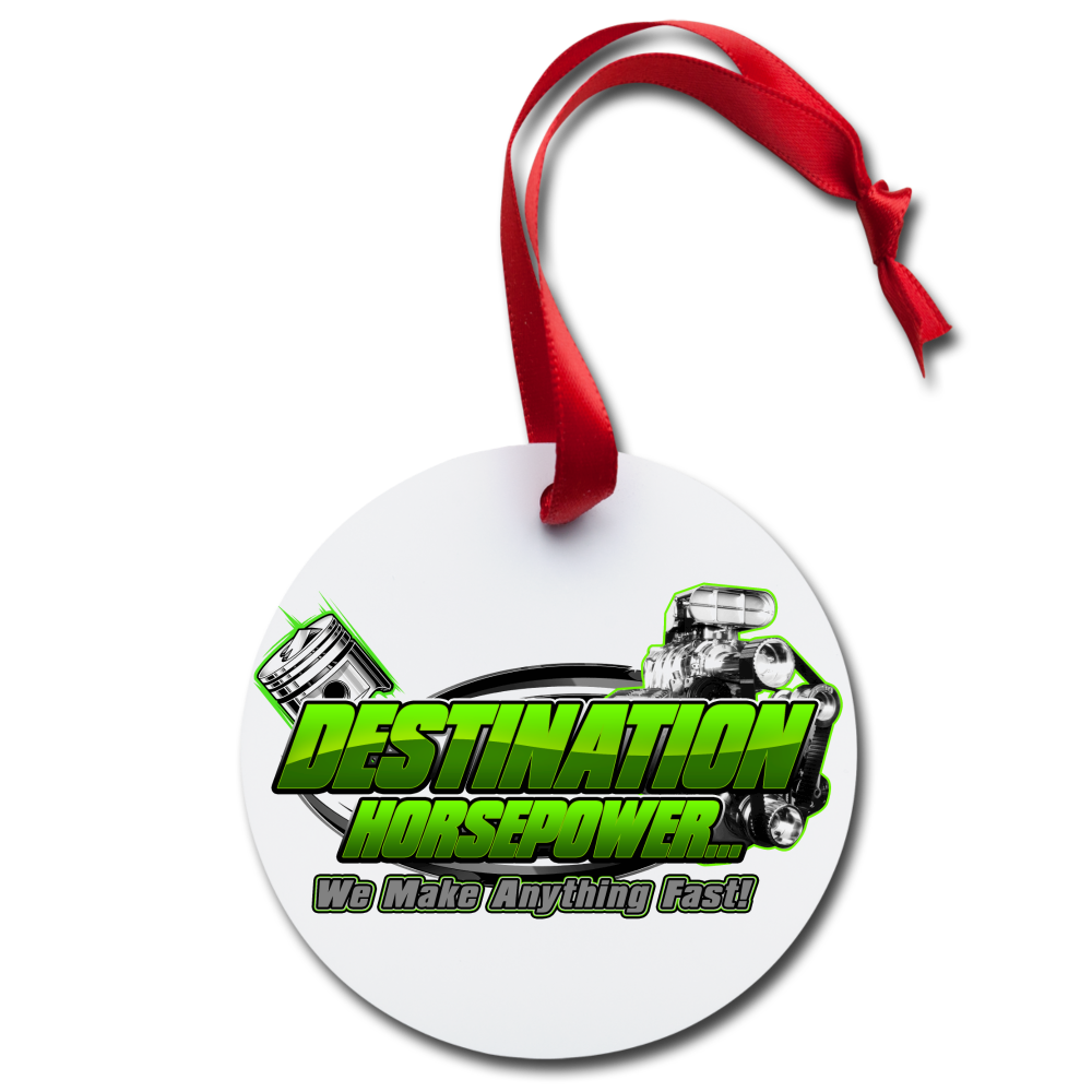 Destination Horsepower - Ornament - white